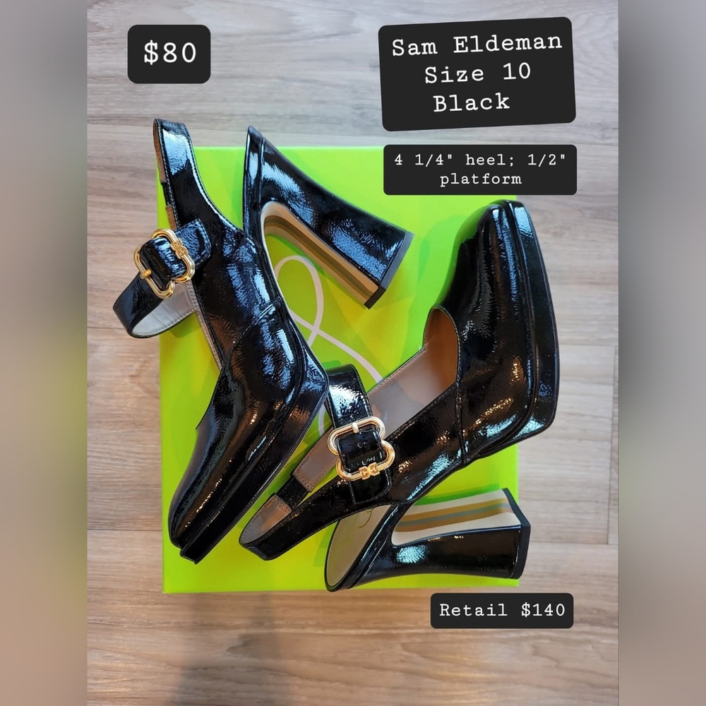 Sam Edelman Women's Jildie Mary Jane Slingback Pumps